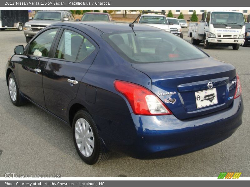 Metallic Blue / Charcoal 2012 Nissan Versa 1.6 SV Sedan