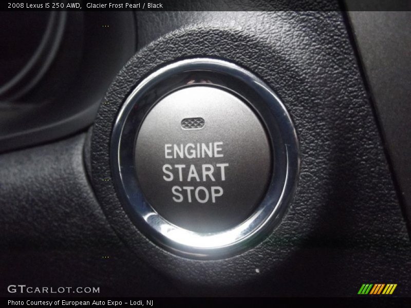 Glacier Frost Pearl / Black 2008 Lexus IS 250 AWD
