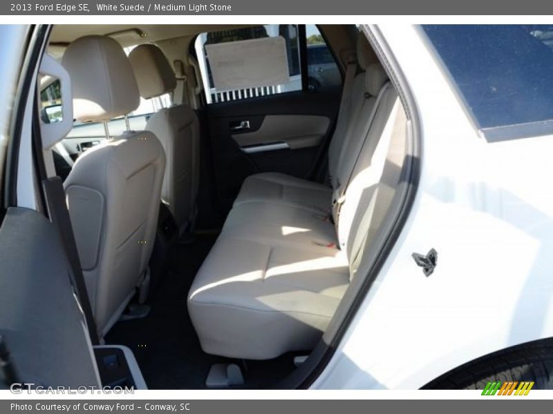White Suede / Medium Light Stone 2013 Ford Edge SE