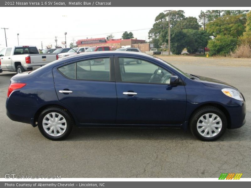 Metallic Blue / Charcoal 2012 Nissan Versa 1.6 SV Sedan