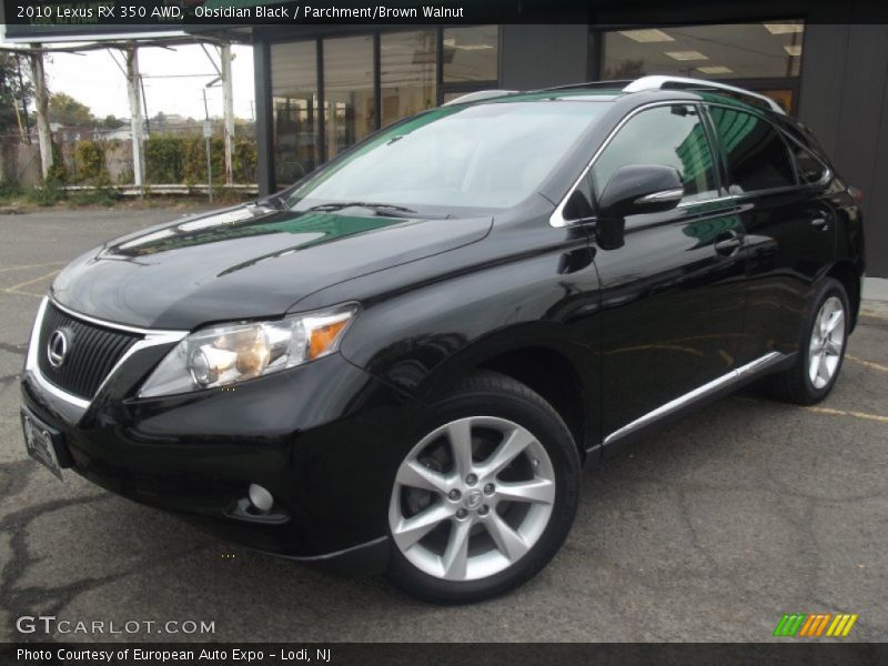 Obsidian Black / Parchment/Brown Walnut 2010 Lexus RX 350 AWD