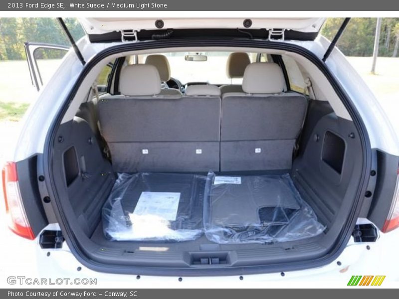 White Suede / Medium Light Stone 2013 Ford Edge SE
