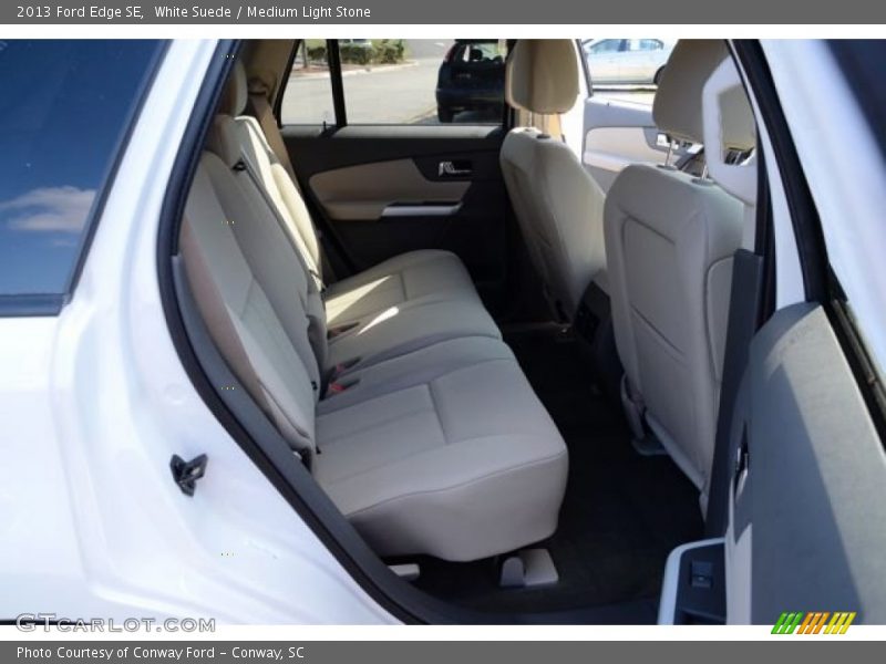 White Suede / Medium Light Stone 2013 Ford Edge SE