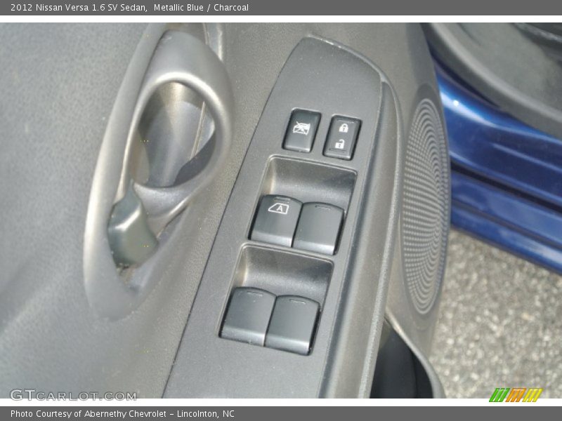 Metallic Blue / Charcoal 2012 Nissan Versa 1.6 SV Sedan