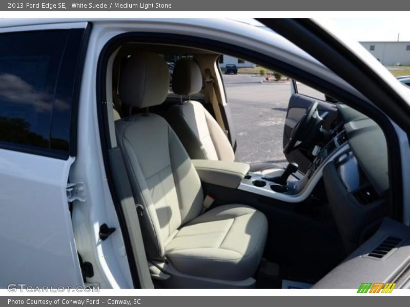 White Suede / Medium Light Stone 2013 Ford Edge SE