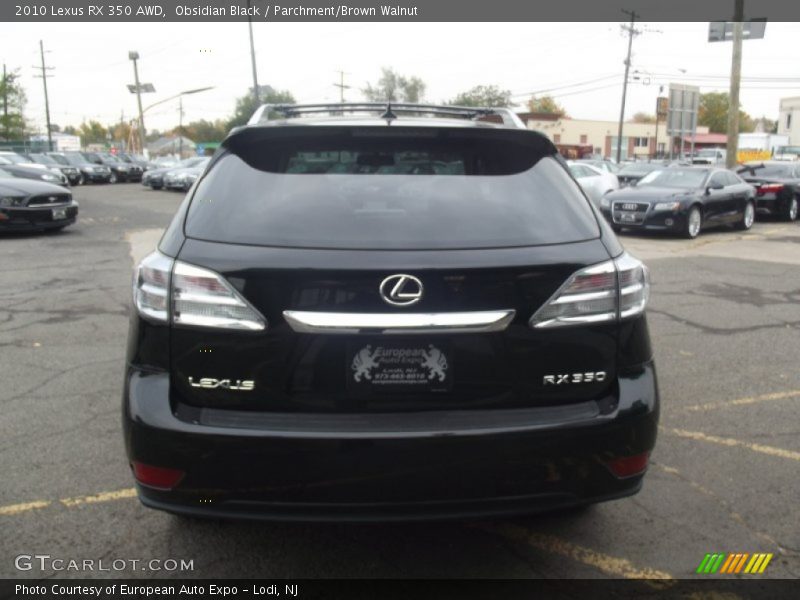 Obsidian Black / Parchment/Brown Walnut 2010 Lexus RX 350 AWD