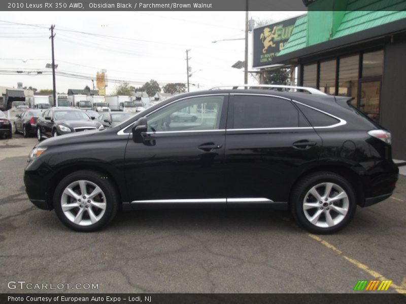 Obsidian Black / Parchment/Brown Walnut 2010 Lexus RX 350 AWD