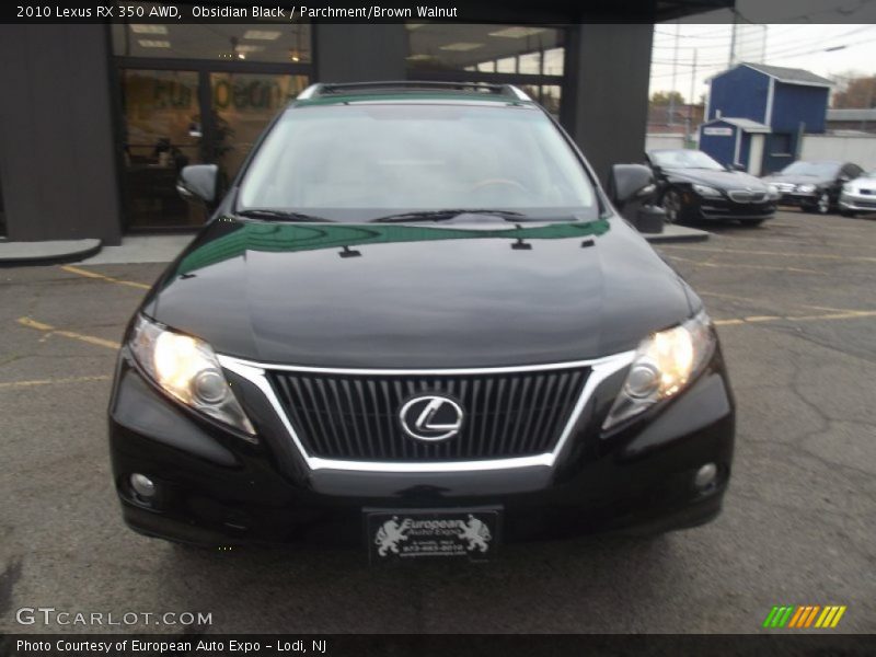 Obsidian Black / Parchment/Brown Walnut 2010 Lexus RX 350 AWD