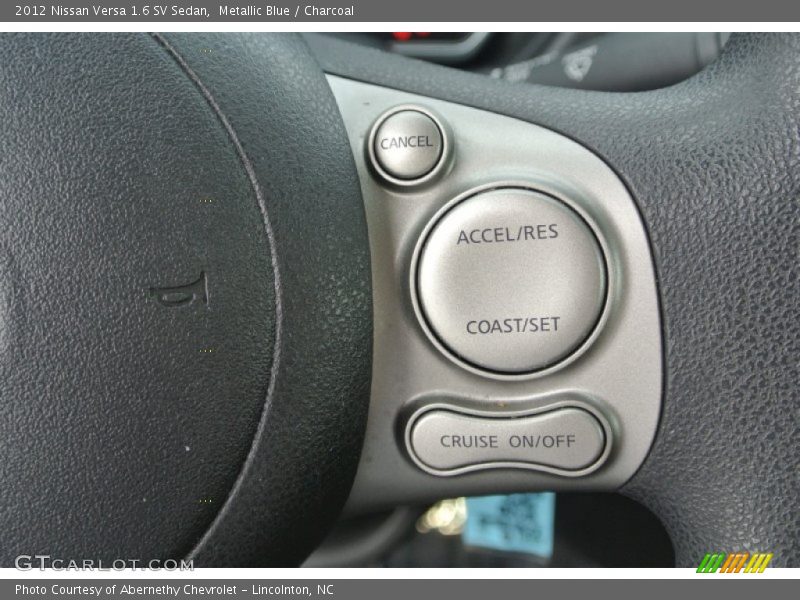 Metallic Blue / Charcoal 2012 Nissan Versa 1.6 SV Sedan
