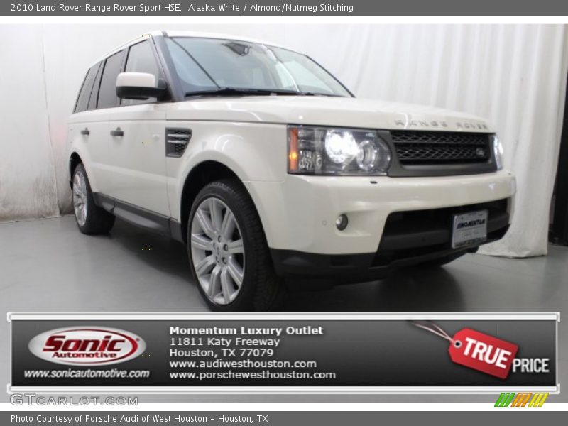 Alaska White / Almond/Nutmeg Stitching 2010 Land Rover Range Rover Sport HSE