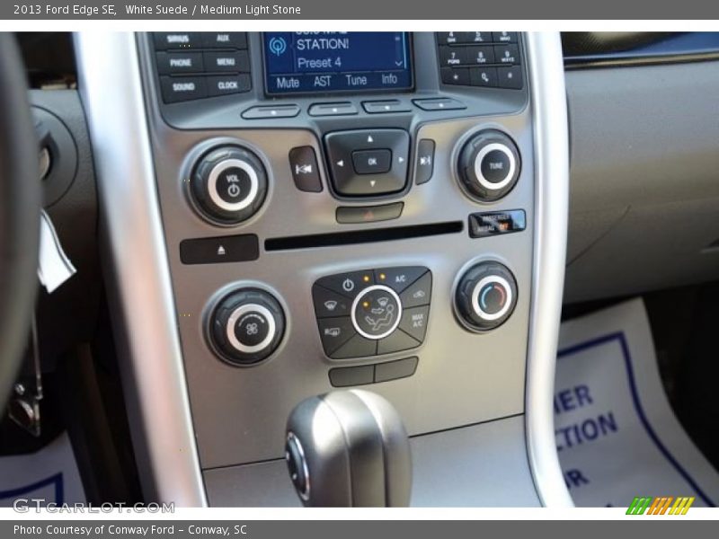 White Suede / Medium Light Stone 2013 Ford Edge SE