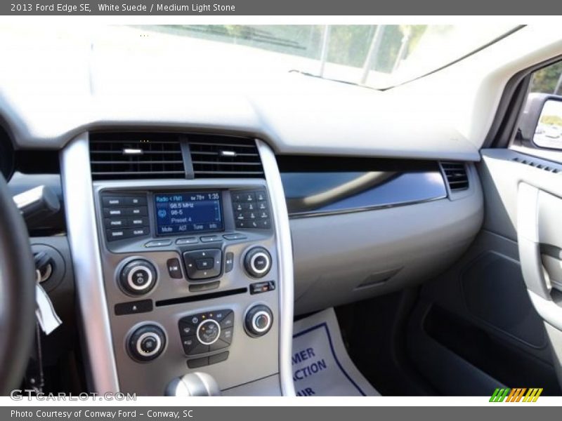 White Suede / Medium Light Stone 2013 Ford Edge SE