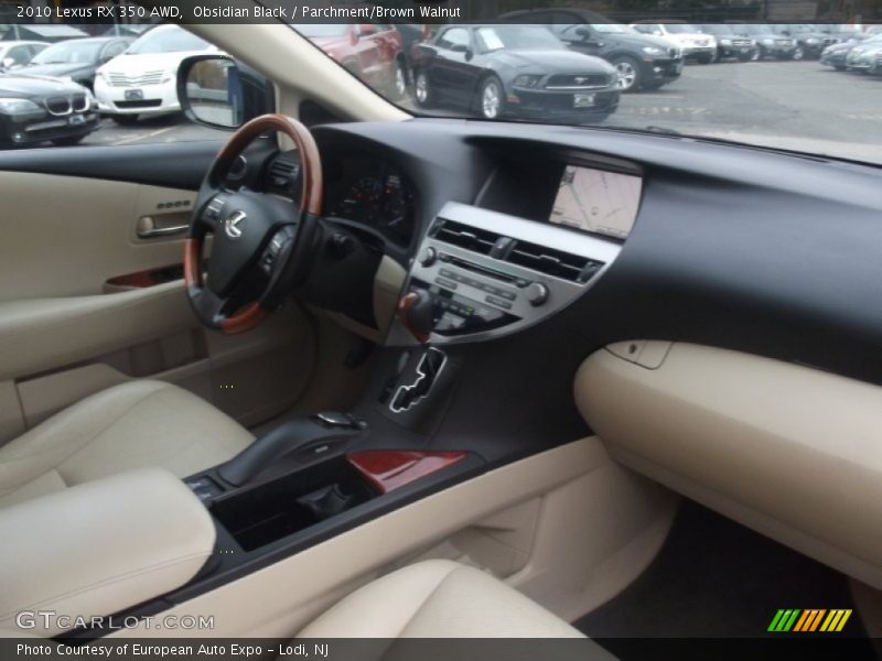 Obsidian Black / Parchment/Brown Walnut 2010 Lexus RX 350 AWD