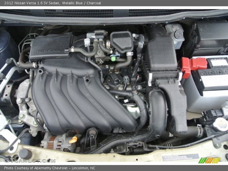 Metallic Blue / Charcoal 2012 Nissan Versa 1.6 SV Sedan