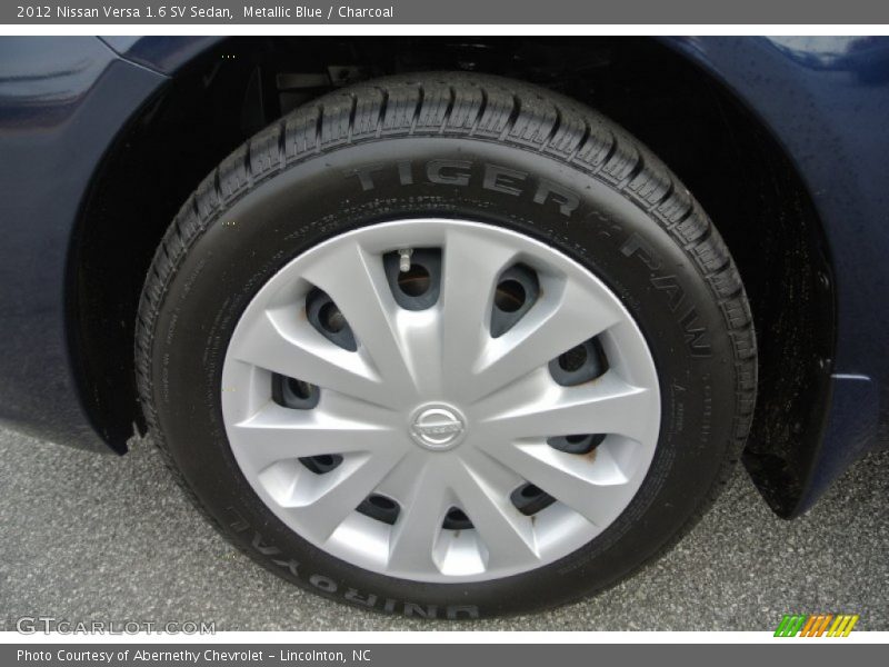 Metallic Blue / Charcoal 2012 Nissan Versa 1.6 SV Sedan