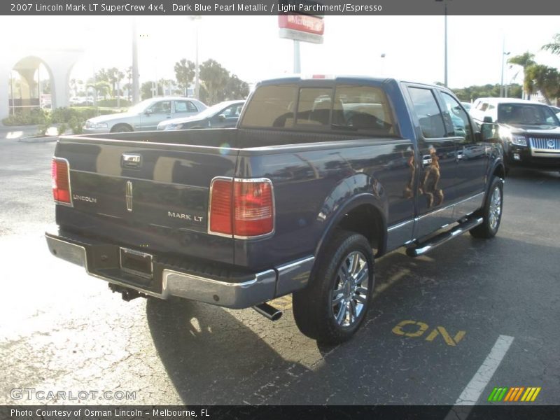 Dark Blue Pearl Metallic / Light Parchment/Espresso 2007 Lincoln Mark LT SuperCrew 4x4