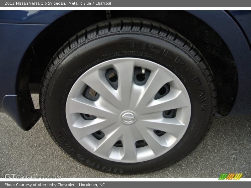 Metallic Blue / Charcoal 2012 Nissan Versa 1.6 SV Sedan