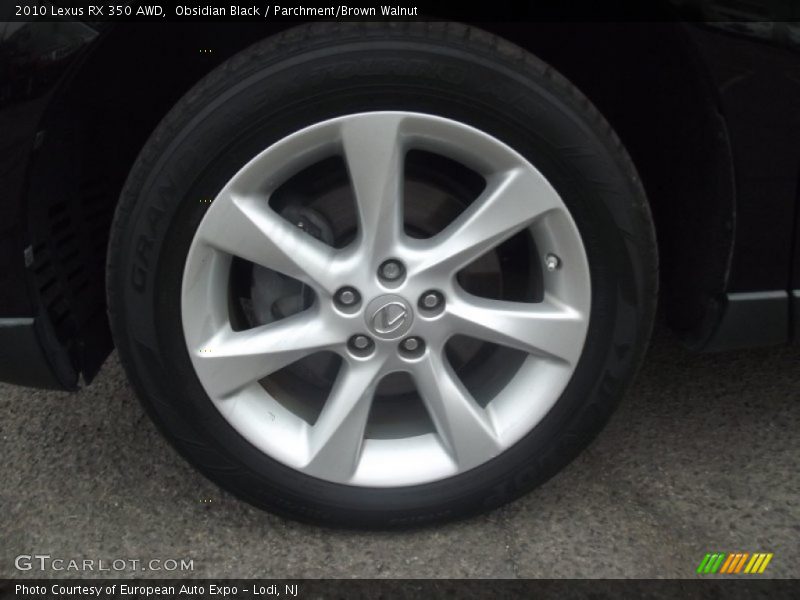 Obsidian Black / Parchment/Brown Walnut 2010 Lexus RX 350 AWD