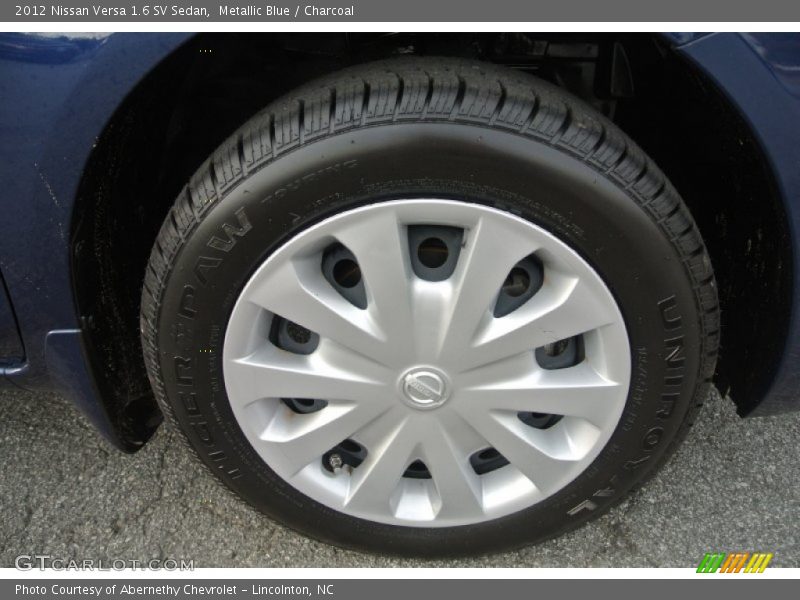 Metallic Blue / Charcoal 2012 Nissan Versa 1.6 SV Sedan