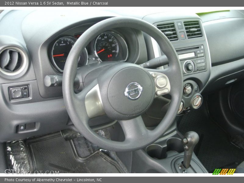 Metallic Blue / Charcoal 2012 Nissan Versa 1.6 SV Sedan