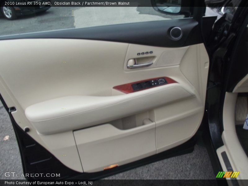 Obsidian Black / Parchment/Brown Walnut 2010 Lexus RX 350 AWD