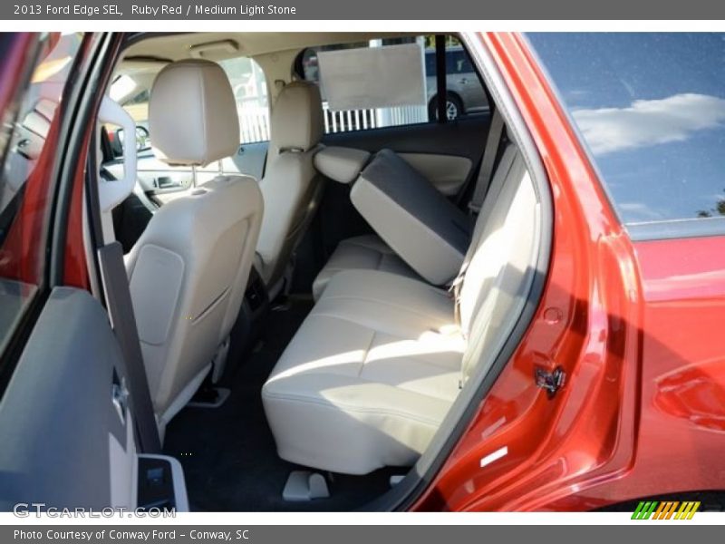 Ruby Red / Medium Light Stone 2013 Ford Edge SEL