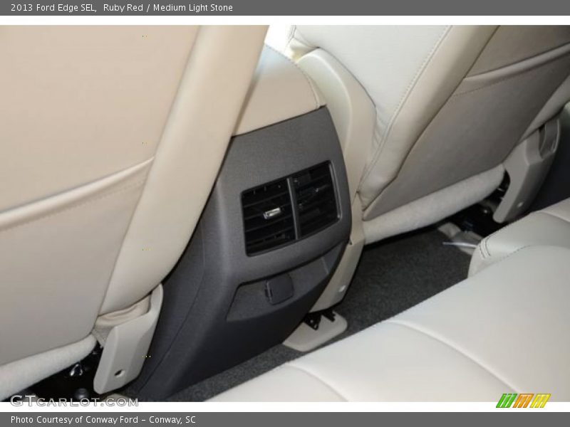 Ruby Red / Medium Light Stone 2013 Ford Edge SEL
