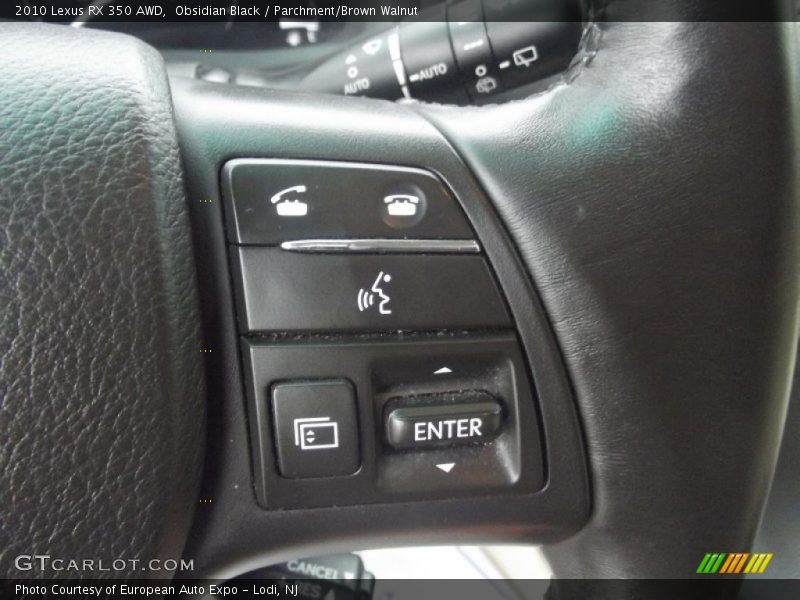 Obsidian Black / Parchment/Brown Walnut 2010 Lexus RX 350 AWD