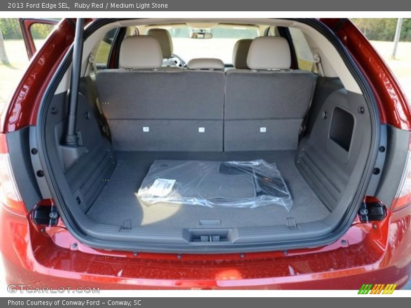 Ruby Red / Medium Light Stone 2013 Ford Edge SEL