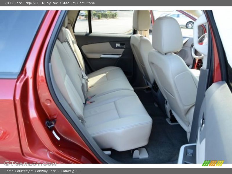 Ruby Red / Medium Light Stone 2013 Ford Edge SEL