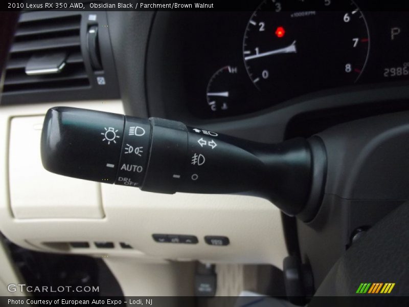 Obsidian Black / Parchment/Brown Walnut 2010 Lexus RX 350 AWD