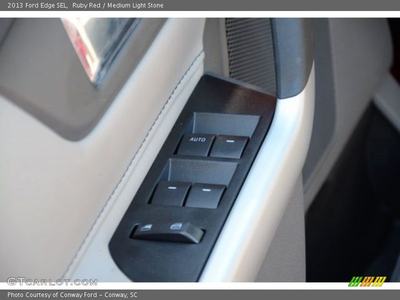 Ruby Red / Medium Light Stone 2013 Ford Edge SEL