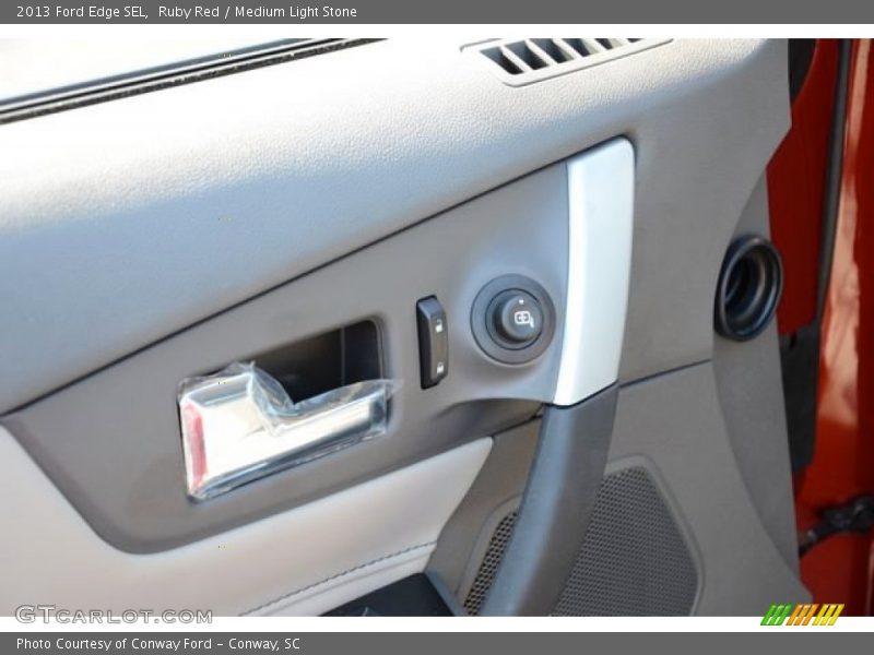 Ruby Red / Medium Light Stone 2013 Ford Edge SEL