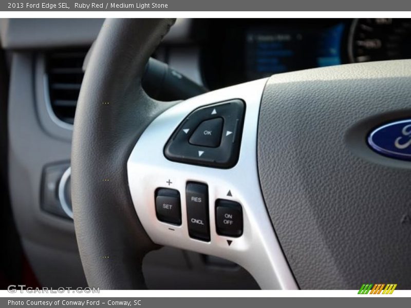 Ruby Red / Medium Light Stone 2013 Ford Edge SEL
