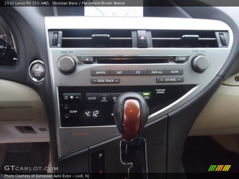 Obsidian Black / Parchment/Brown Walnut 2010 Lexus RX 350 AWD