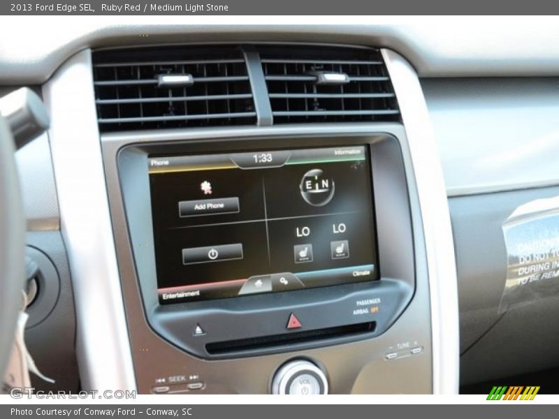 Ruby Red / Medium Light Stone 2013 Ford Edge SEL