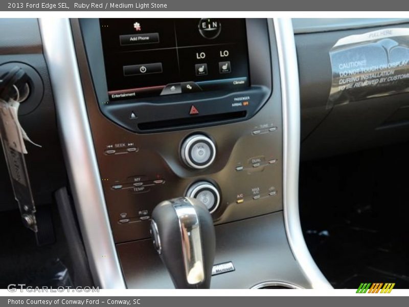 Ruby Red / Medium Light Stone 2013 Ford Edge SEL