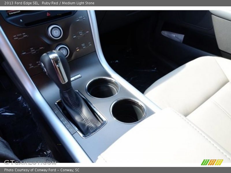 Ruby Red / Medium Light Stone 2013 Ford Edge SEL