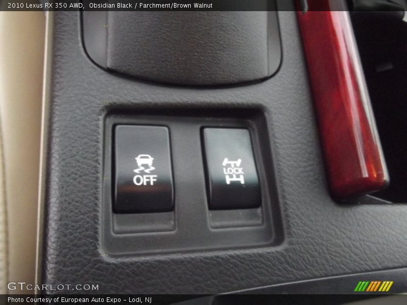 Obsidian Black / Parchment/Brown Walnut 2010 Lexus RX 350 AWD