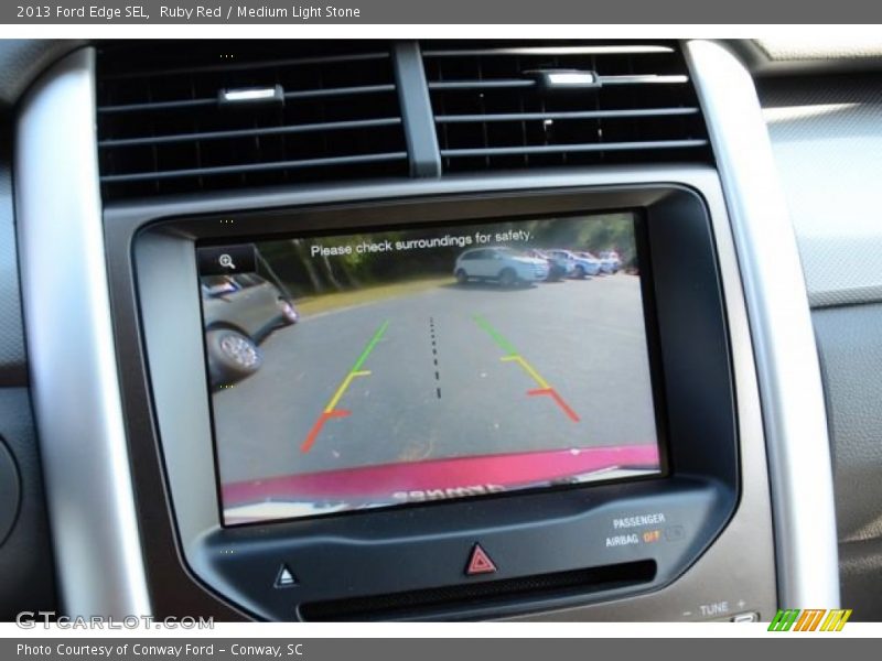 Ruby Red / Medium Light Stone 2013 Ford Edge SEL