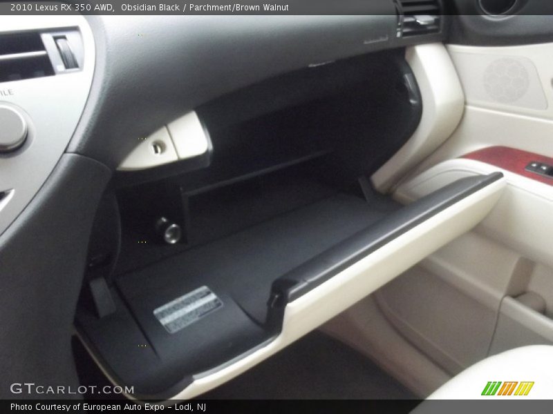 Obsidian Black / Parchment/Brown Walnut 2010 Lexus RX 350 AWD