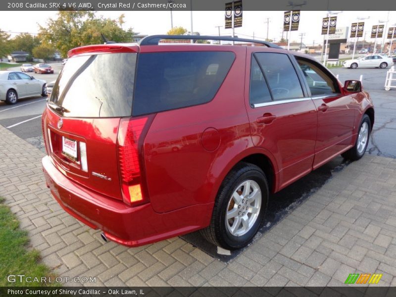 Crystal Red / Cashmere/Cocoa 2008 Cadillac SRX 4 V6 AWD