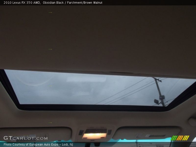 Obsidian Black / Parchment/Brown Walnut 2010 Lexus RX 350 AWD