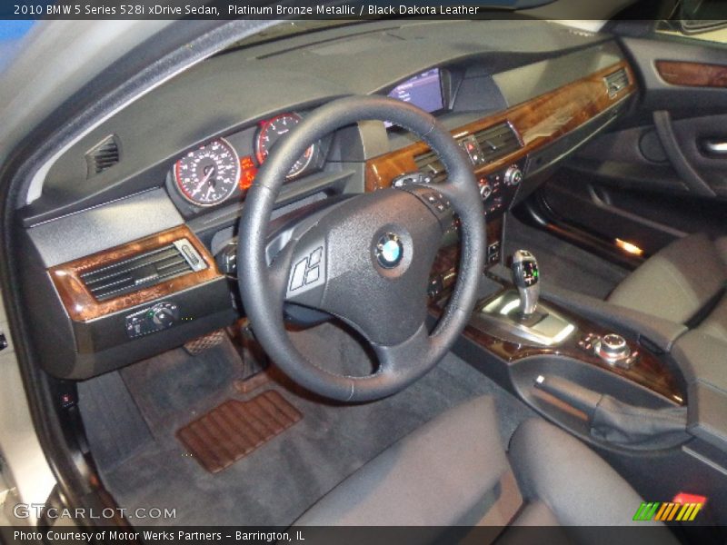 Platinum Bronze Metallic / Black Dakota Leather 2010 BMW 5 Series 528i xDrive Sedan