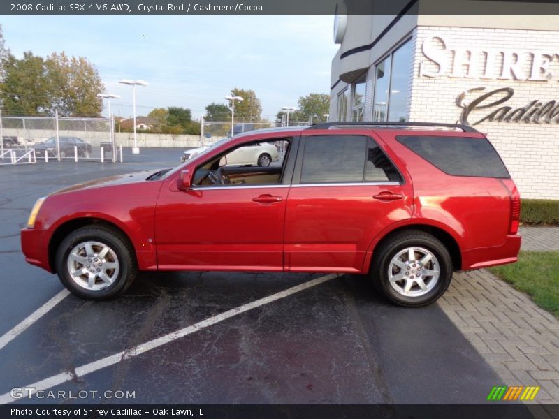 Crystal Red / Cashmere/Cocoa 2008 Cadillac SRX 4 V6 AWD