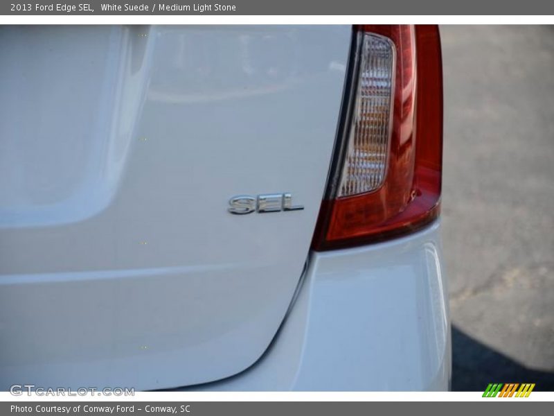 White Suede / Medium Light Stone 2013 Ford Edge SEL