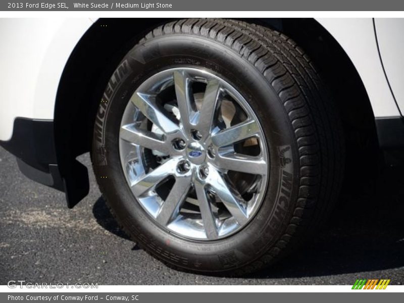 White Suede / Medium Light Stone 2013 Ford Edge SEL