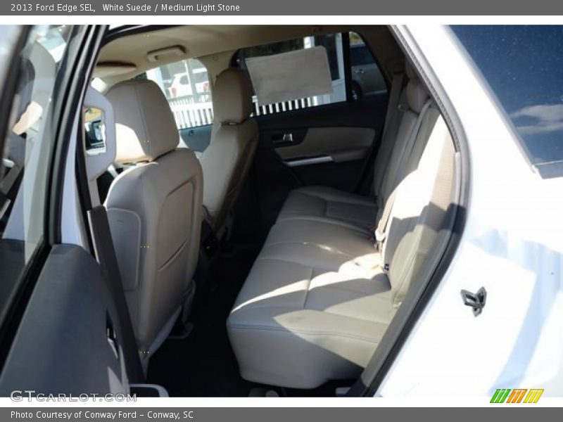White Suede / Medium Light Stone 2013 Ford Edge SEL