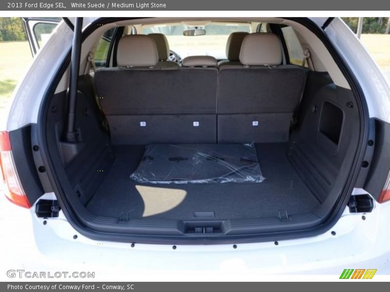 White Suede / Medium Light Stone 2013 Ford Edge SEL