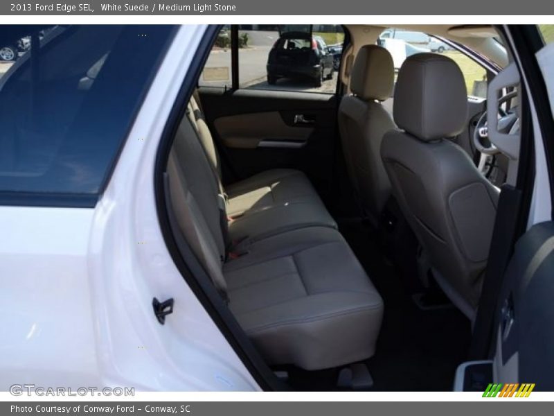 White Suede / Medium Light Stone 2013 Ford Edge SEL